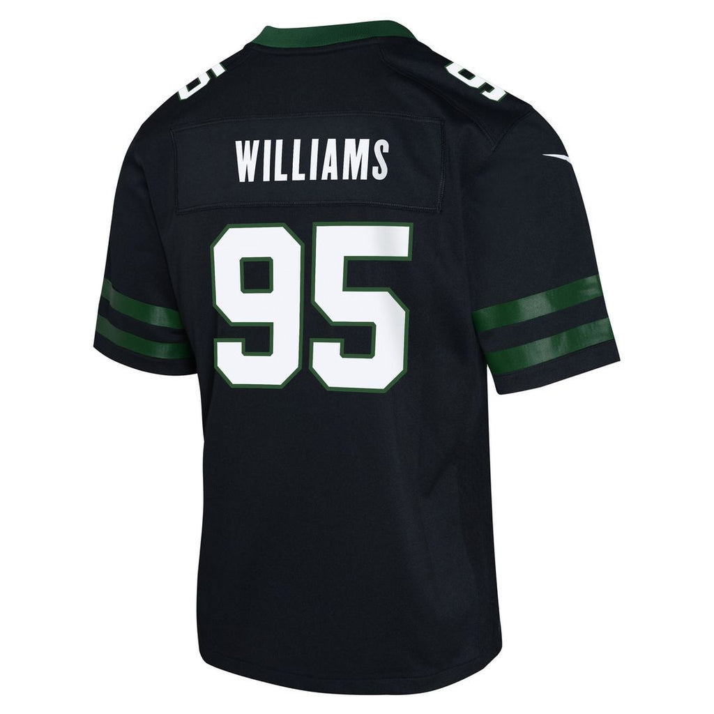 Quinnen Williams New York Jets Nike Youth Game Official Jersey - Black