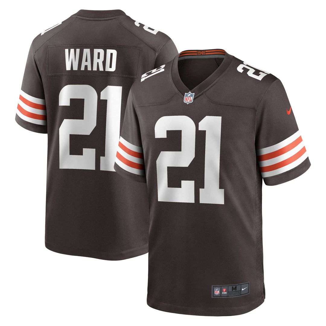Denzel Ward Cleveland Browns Nike Game Official Jersey - Brown