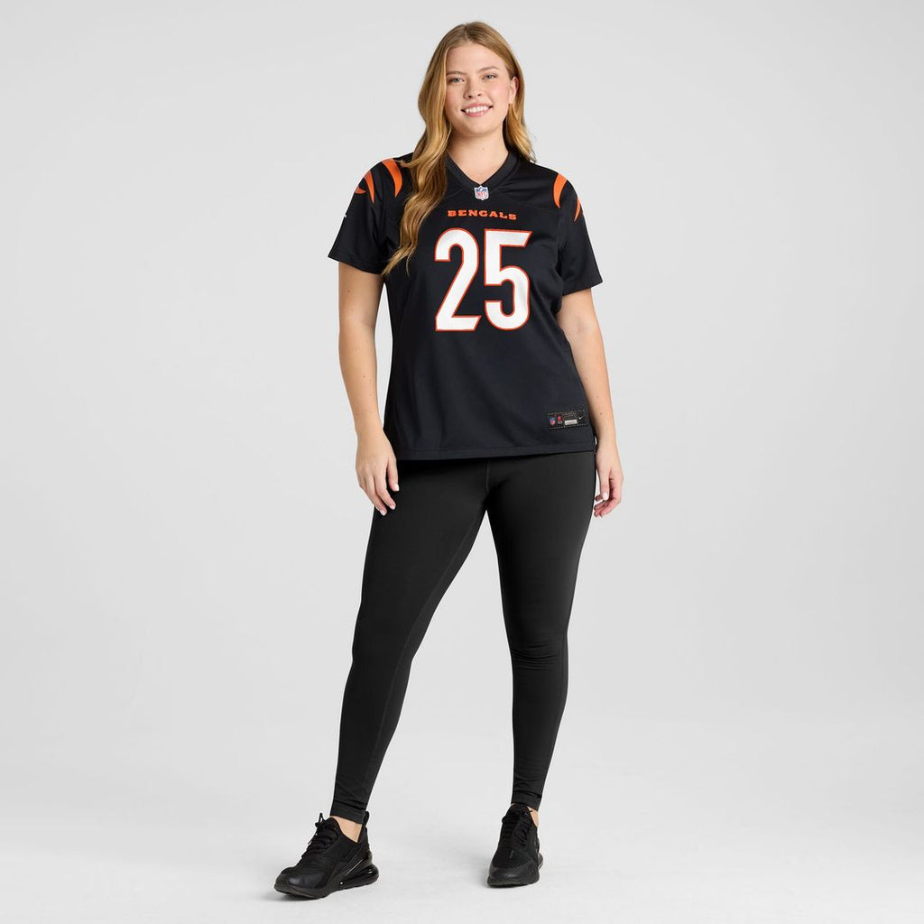 Tahj Brooks Cincinnati Bengals Nike Women's Team Game Official Jersey -  Black