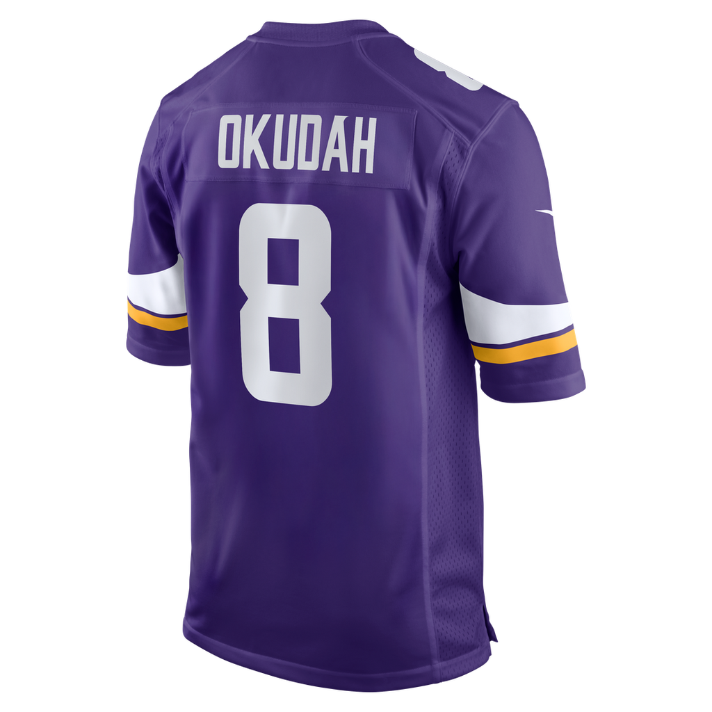 Jeff Okudah Minnesota Vikings Nike Team Game Jersey - Purple