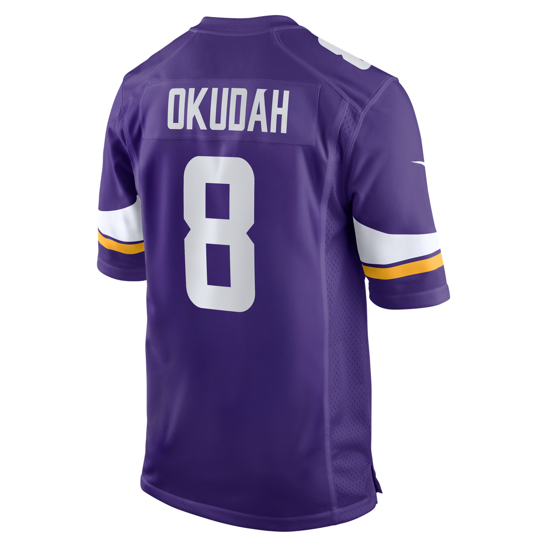 Jeff Okudah Minnesota Vikings Nike Team Game Jersey - Purple