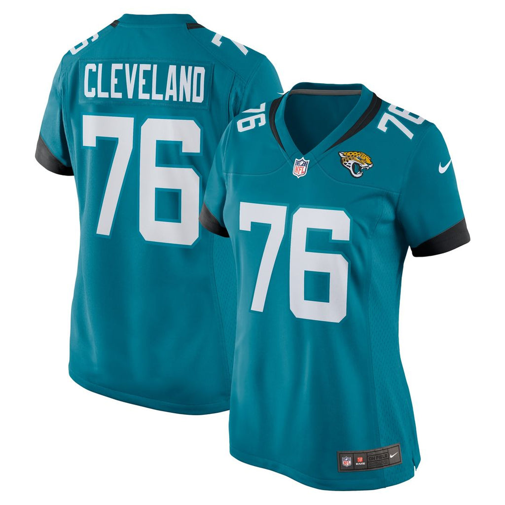 Ezra Cleveland Jacksonville Jaguars Nike Women's  Game Official Jersey -  Teal