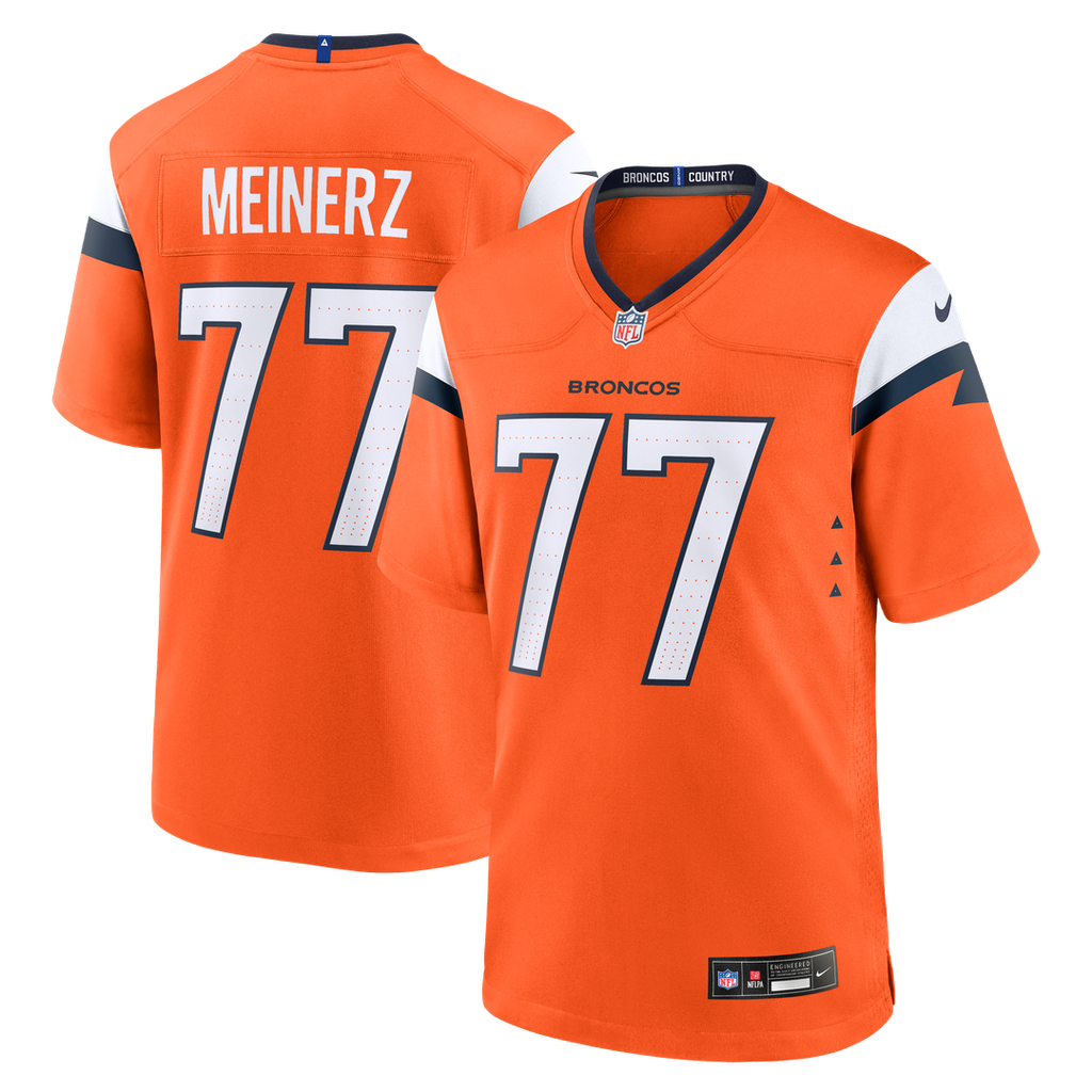 Quinn Meinerz Denver Broncos Nike Team Game Jersey - Orange