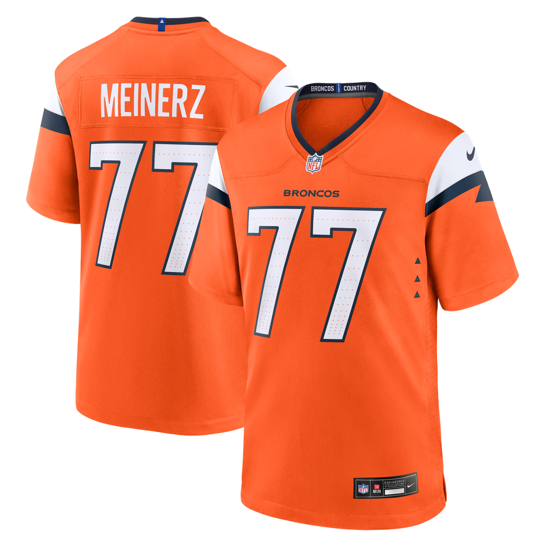 Quinn Meinerz Denver Broncos Nike Team Game Jersey - Orange