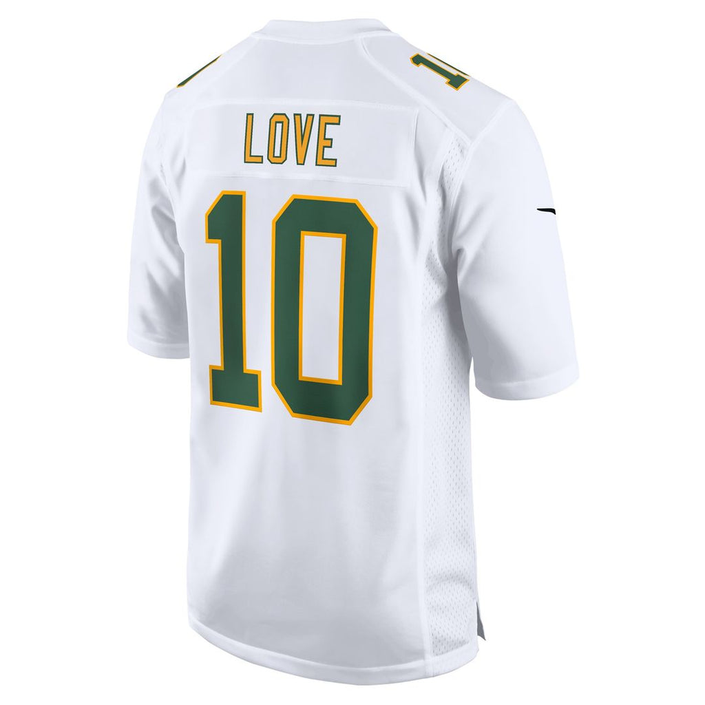 Jordan Love Green Bay Packers Nike Fashion Game Official Jersey - White
