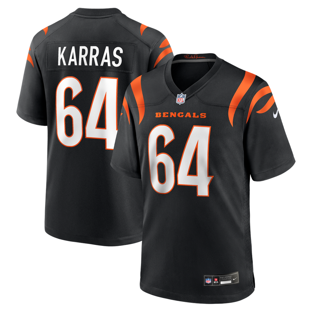 Ted Karras Cincinnati Bengals Nike Game Player Official Jersey - Black