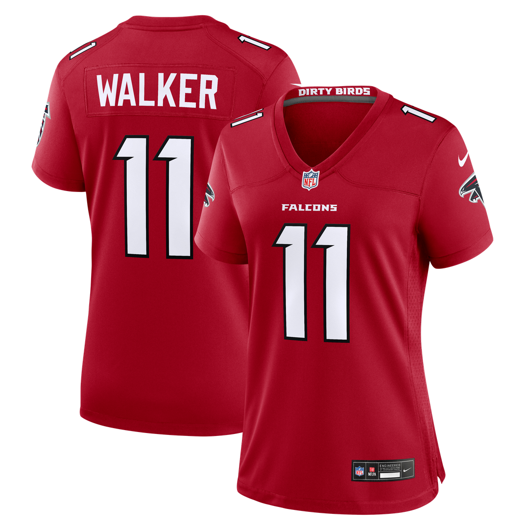 Jalon Walker Atlanta Falcons Nike Women's Game Jersey - Red