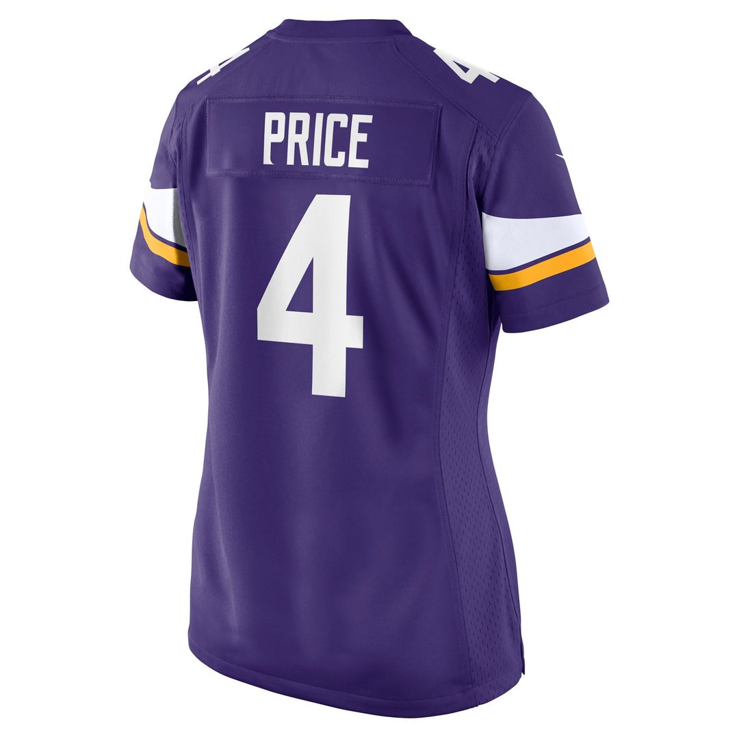 Myles Price Minnesota Vikings Nike Women's Team Game Official Jersey -  Purple