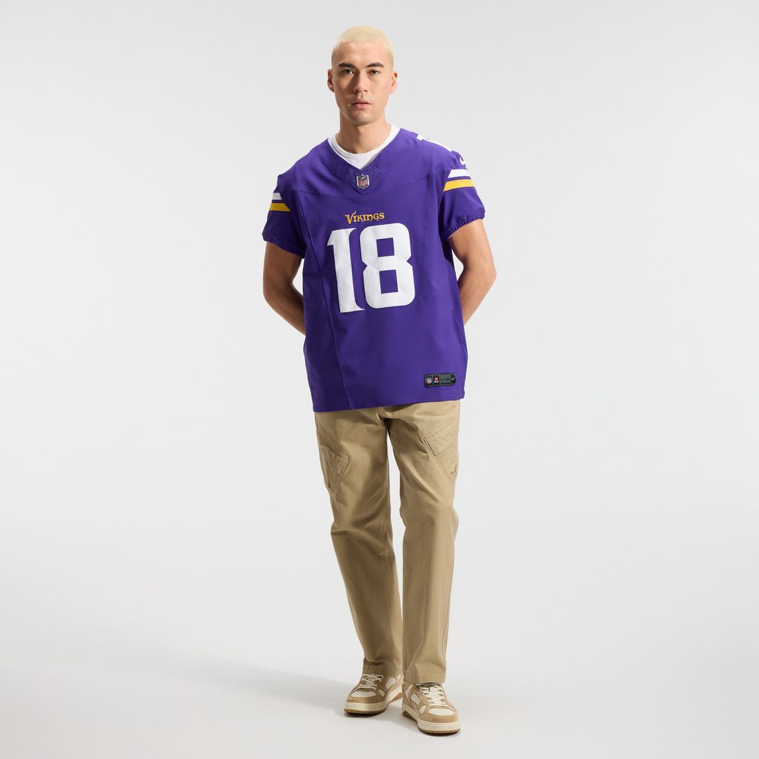 Justin Jefferson Minnesota Vikings Nike Vapor F.U.S.E. Elite Jersey - Purple