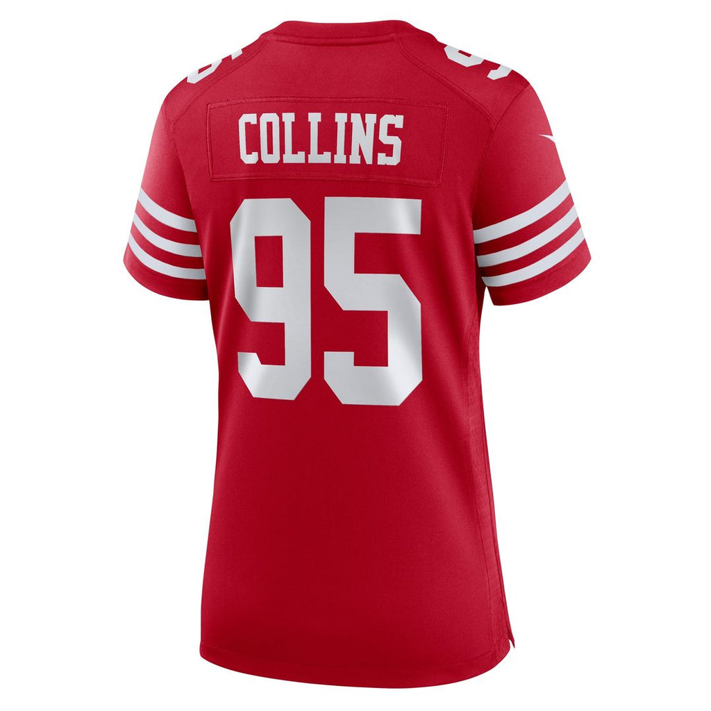 Alfred Collins San Francisco 49ers Nike Women's Team Game Jersey - Scarlet