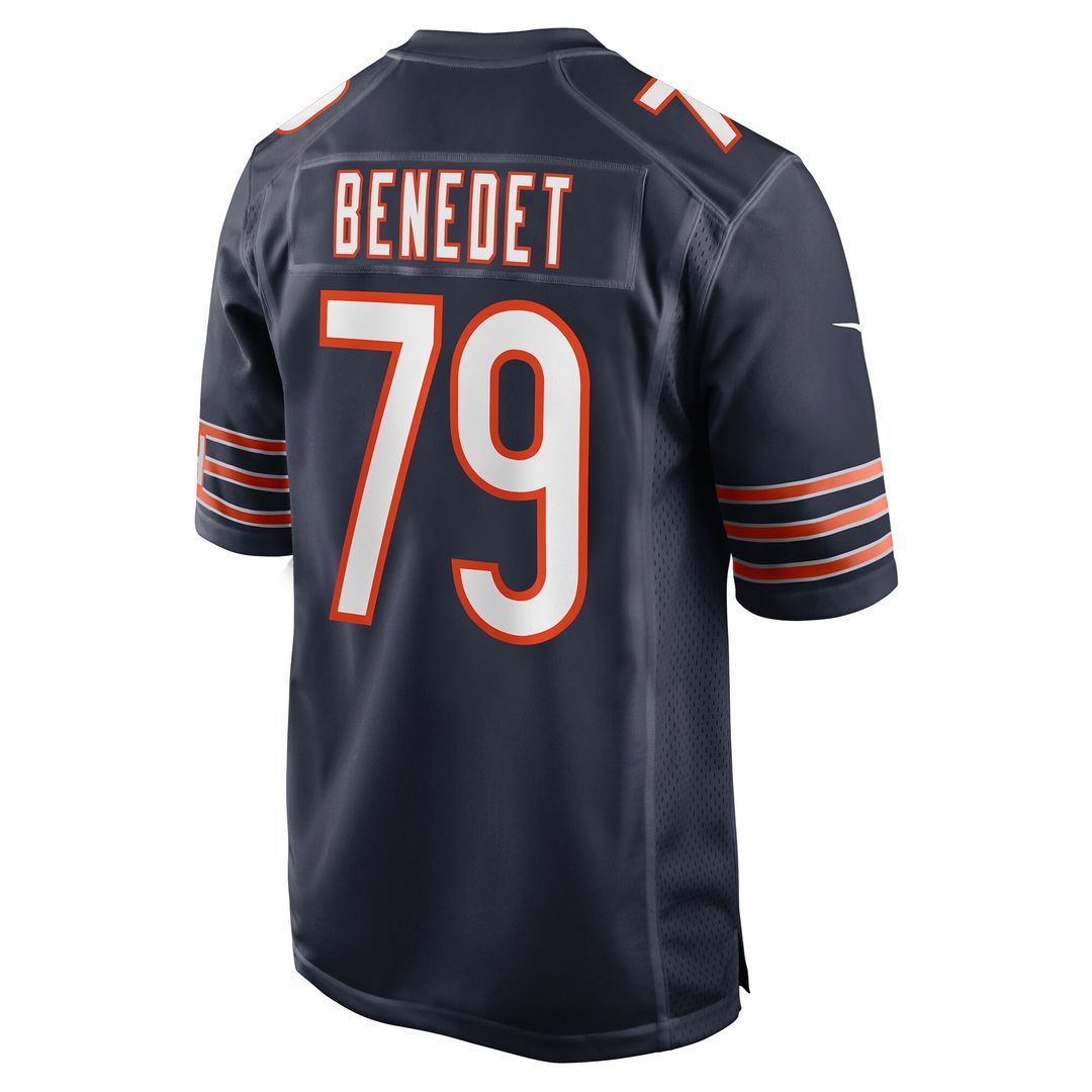 Theo Benedet Chicago Bears Nike Team Game Jersey - Navy