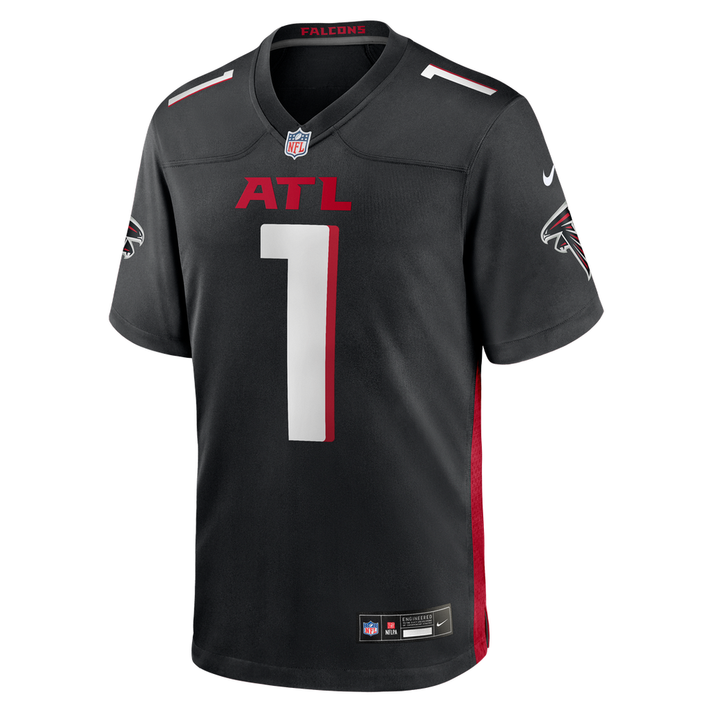 Number 1 Groom Atlanta Falcons Nike Game Official Jersey - Black