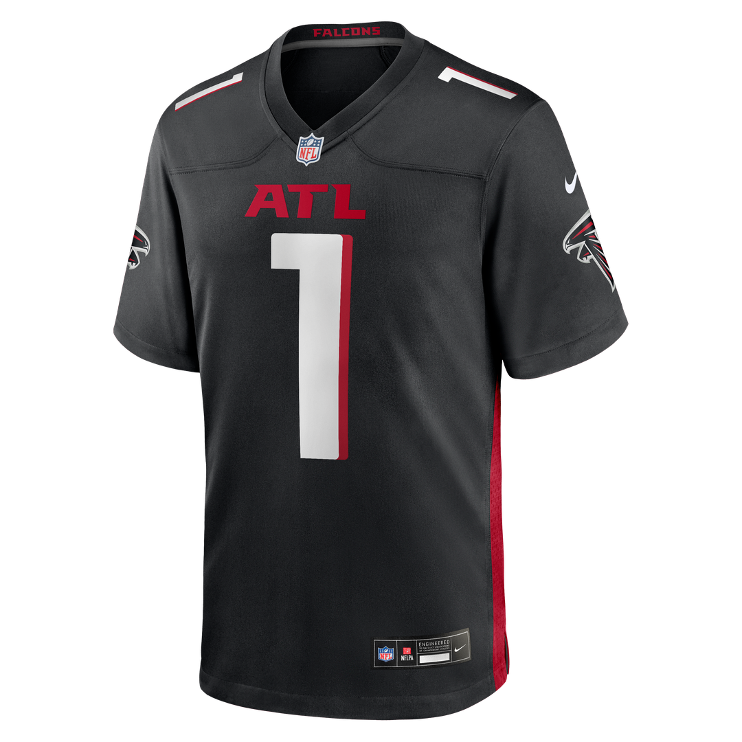 Number 1 Groom Atlanta Falcons Nike Game Official Jersey - Black