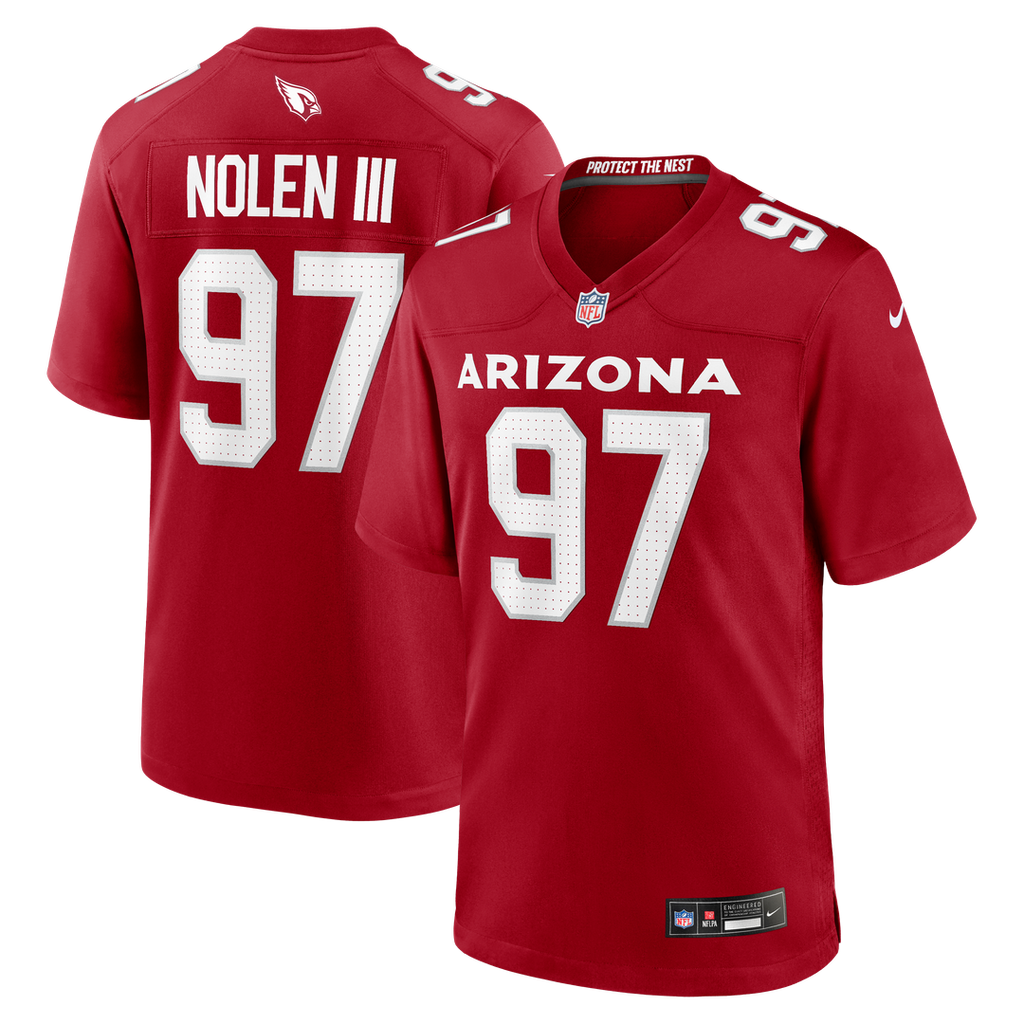 Walter Nolen Arizona Cardinals Nike Game Player Official Jersey - Cardinal
