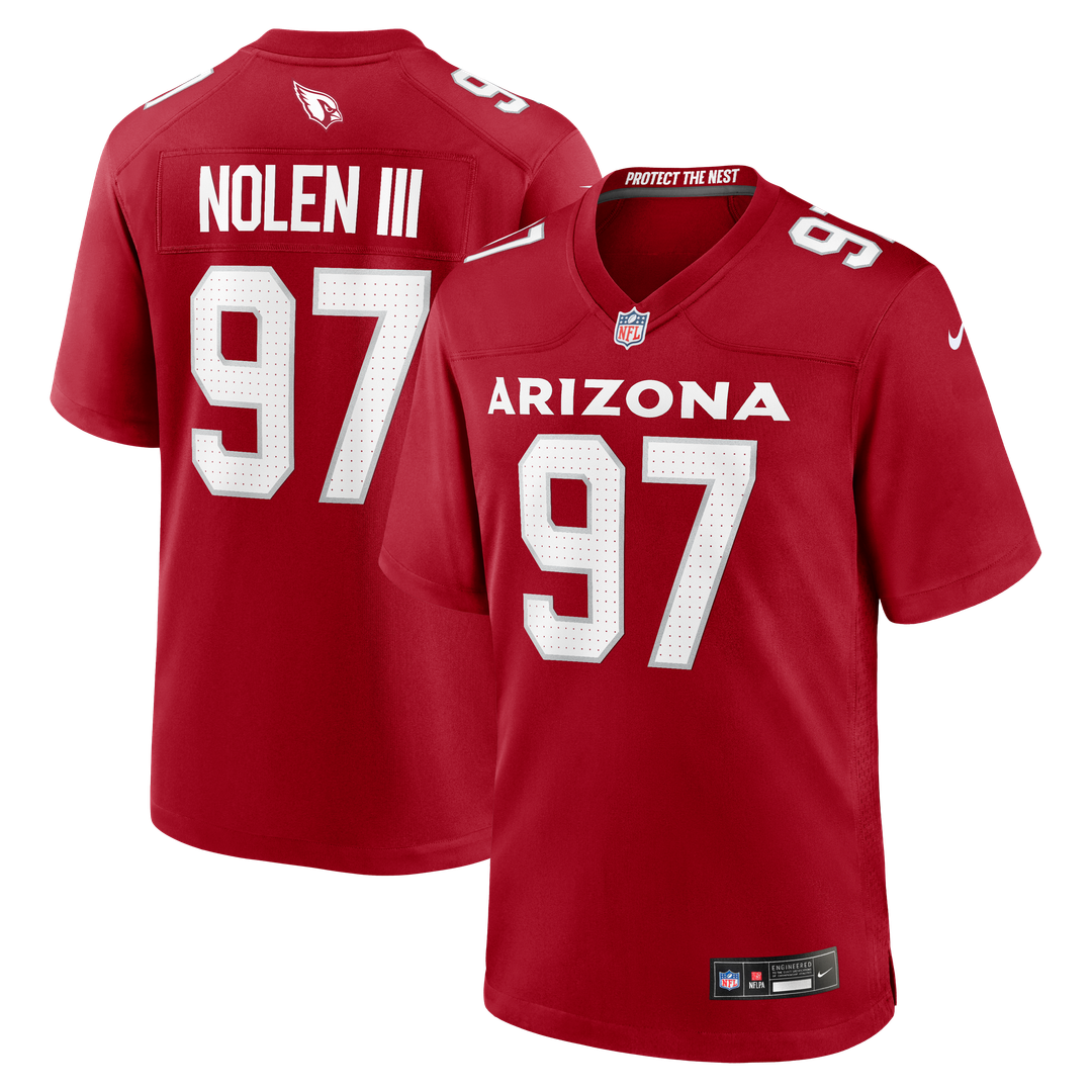 Walter Nolen Arizona Cardinals Nike Game Player Official Jersey - Cardinal