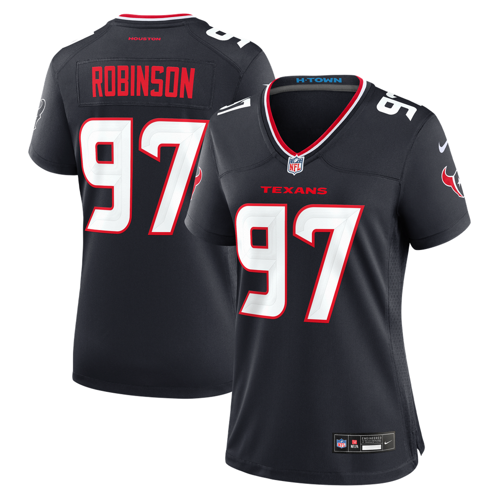 Dominique Robinson Houston Texans Nike Women's Team Game Official Jersey -  Navy
