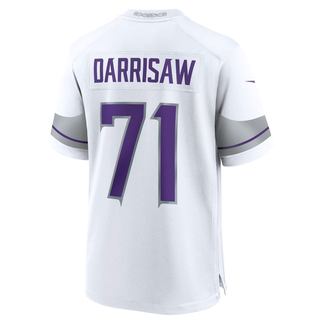 Christian Darrisaw Minnesota Vikings Nike Alternate Game Official Jersey -  White