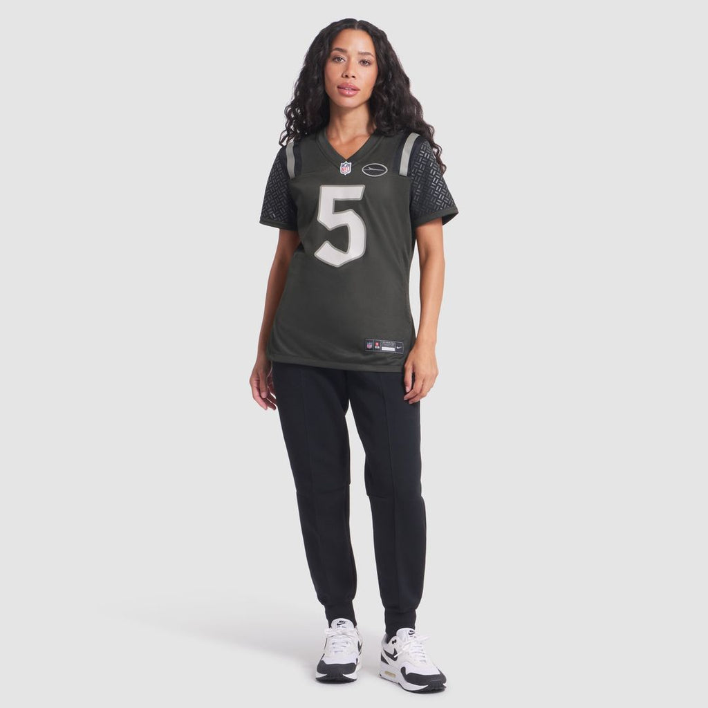 Garrett Wilson New York Jets Nike Women's 2025 Rivalries Collection Game Official Jersey - Gotham Green