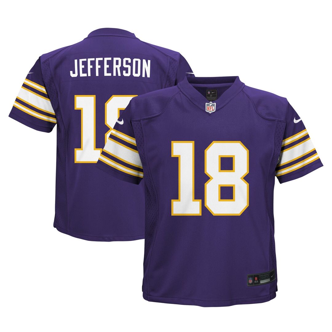 Justin Jefferson Minnesota Vikings Nike Infant Alternate  Player Game Official Jersey - Purple