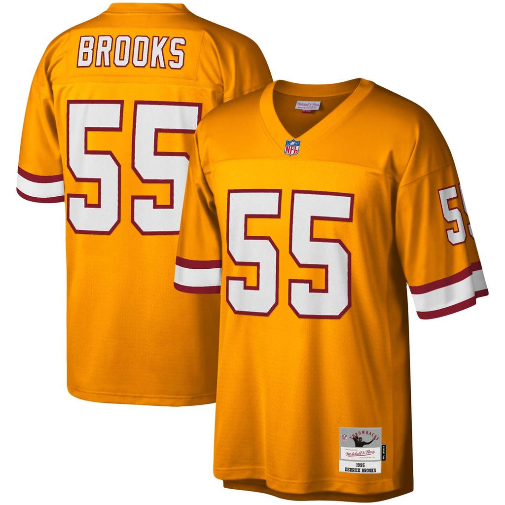 Derrick Brooks Tampa Bay Buccaneers Mitchell & Ness Big & Tall 1995 Legacy Retired Player Official Jersey - Orange