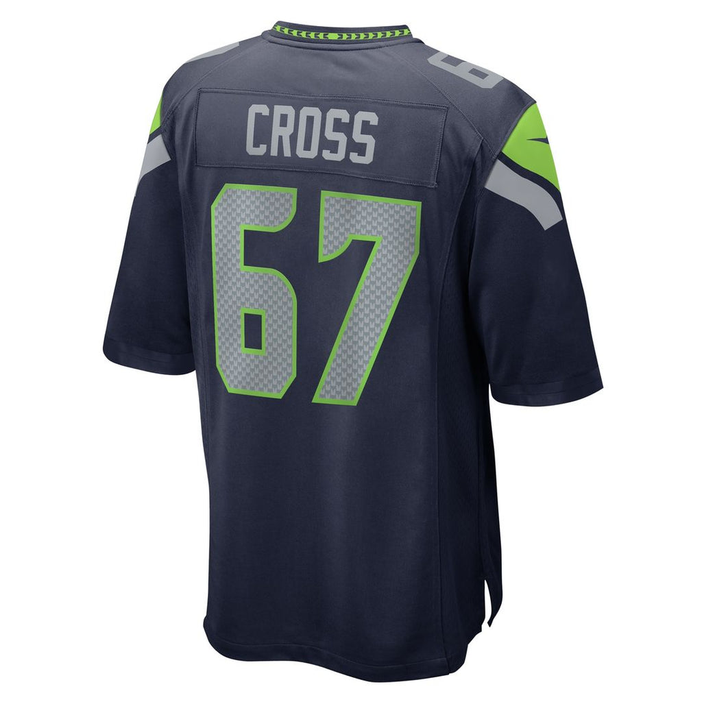 Charles Cross Seattle Seahawks Nike  Game Official Jersey -  College Navy