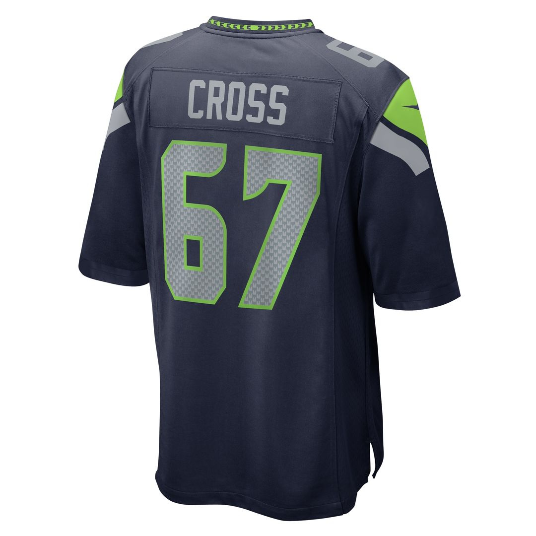 Charles Cross Seattle Seahawks Nike  Game Official Jersey -  College Navy