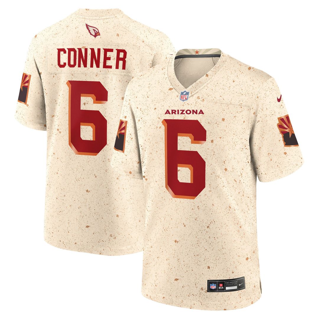 James Conner Arizona Cardinals Nike 2025 Rivalries Collection Game Official Jersey - Natural