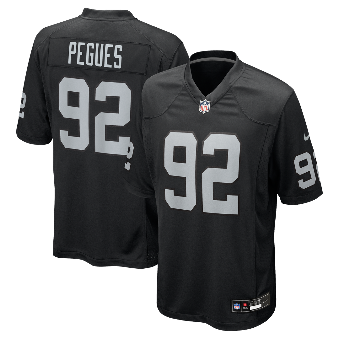 JJ Pegues Las Vegas Raiders Nike Team Game Jersey - Black