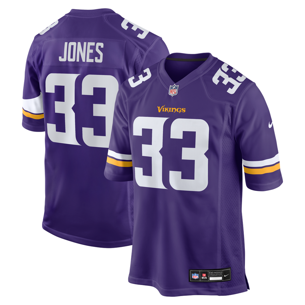 Aaron Jones Minnesota Vikings Nike Game Player Official Jersey - Purple