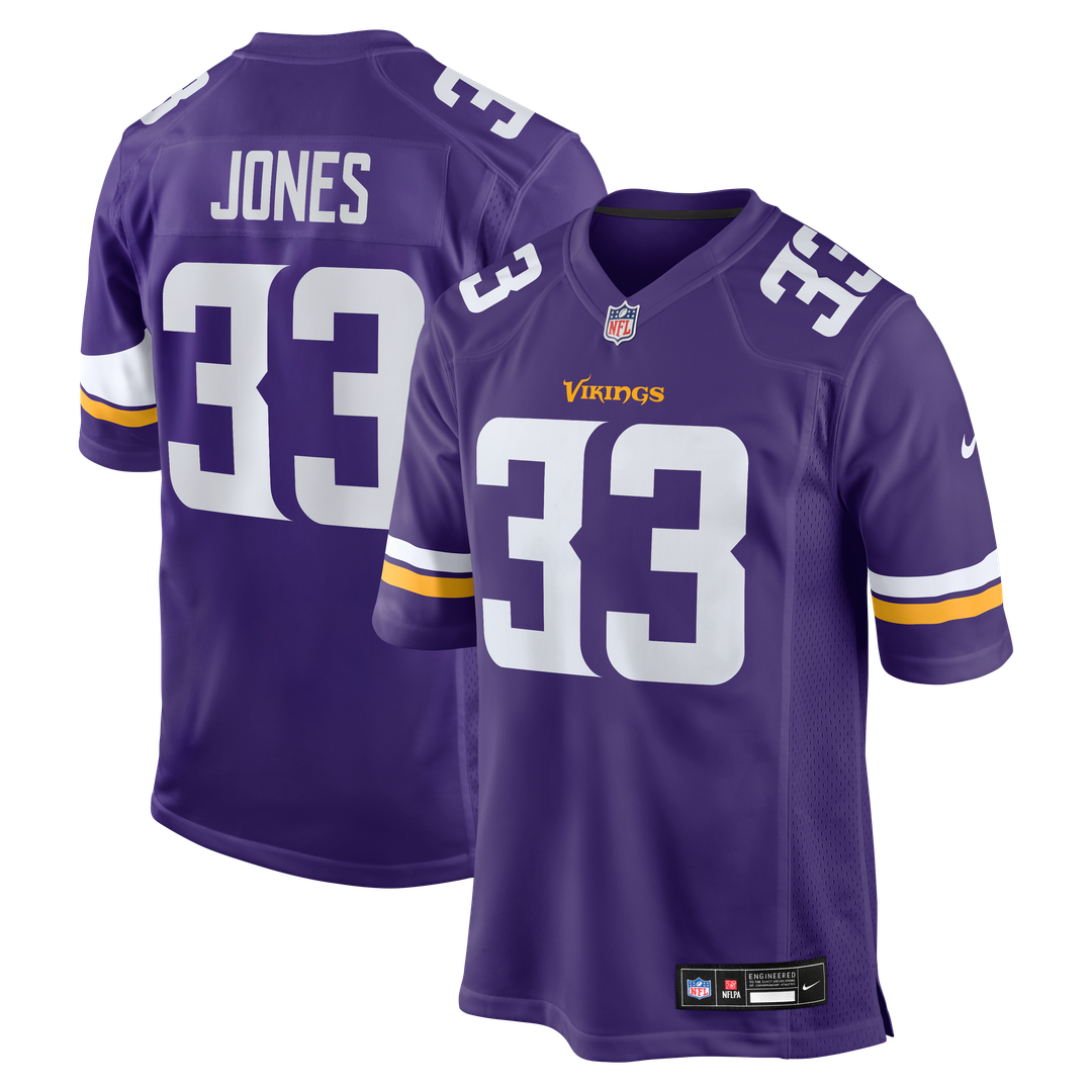 Aaron Jones Minnesota Vikings Nike Game Player Official Jersey - Purple