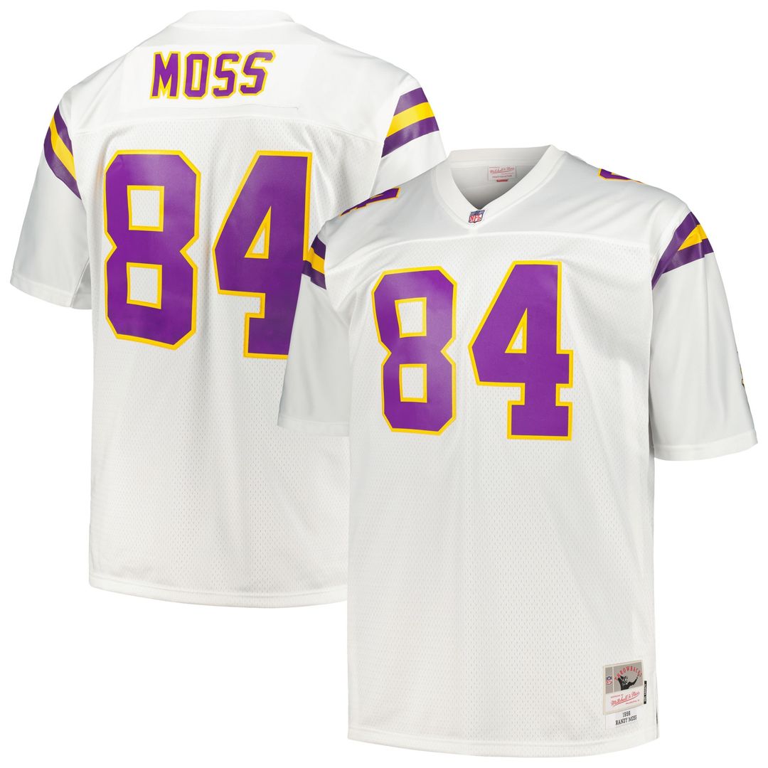 Randy Moss Minnesota Vikings Mitchell & Ness Big & Tall 1998 Retired Player Replica Jersey - Purple