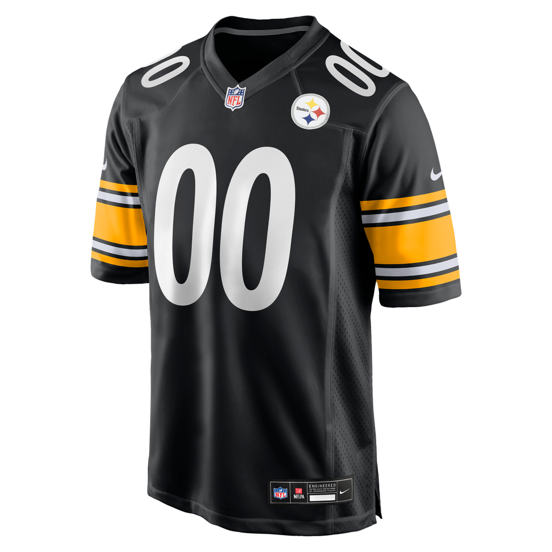 Pittsburgh Steelers Nike Custom Game Official Jersey - Black