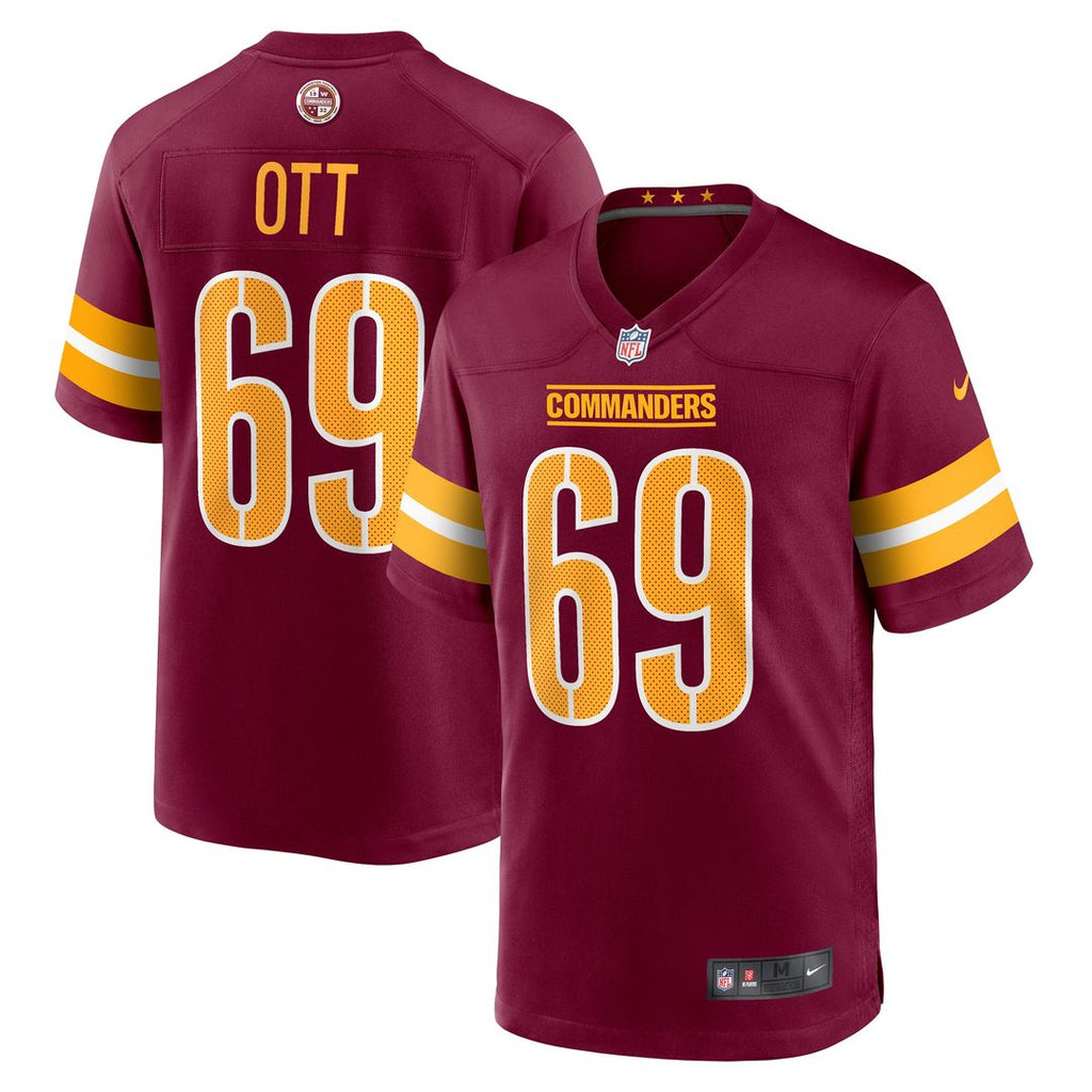 Tyler Ott Washington Commanders Nike Game Jersey - Burgundy