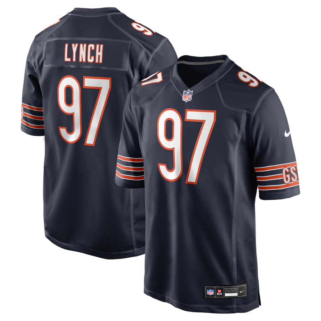 James Lynch Chicago Bears Nike Team Game Official Jersey -  Navy