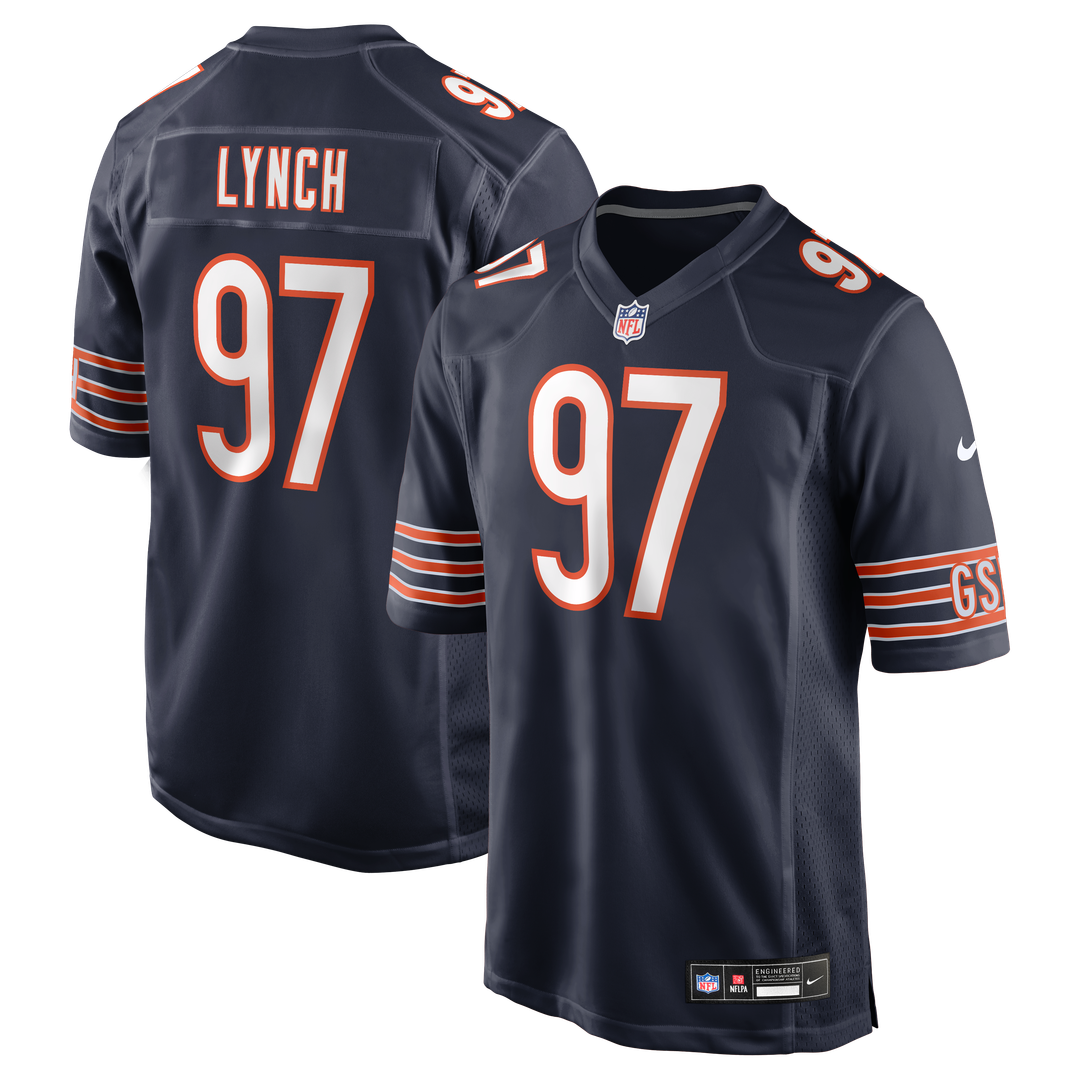 James Lynch Chicago Bears Nike Team Game Official Jersey -  Navy