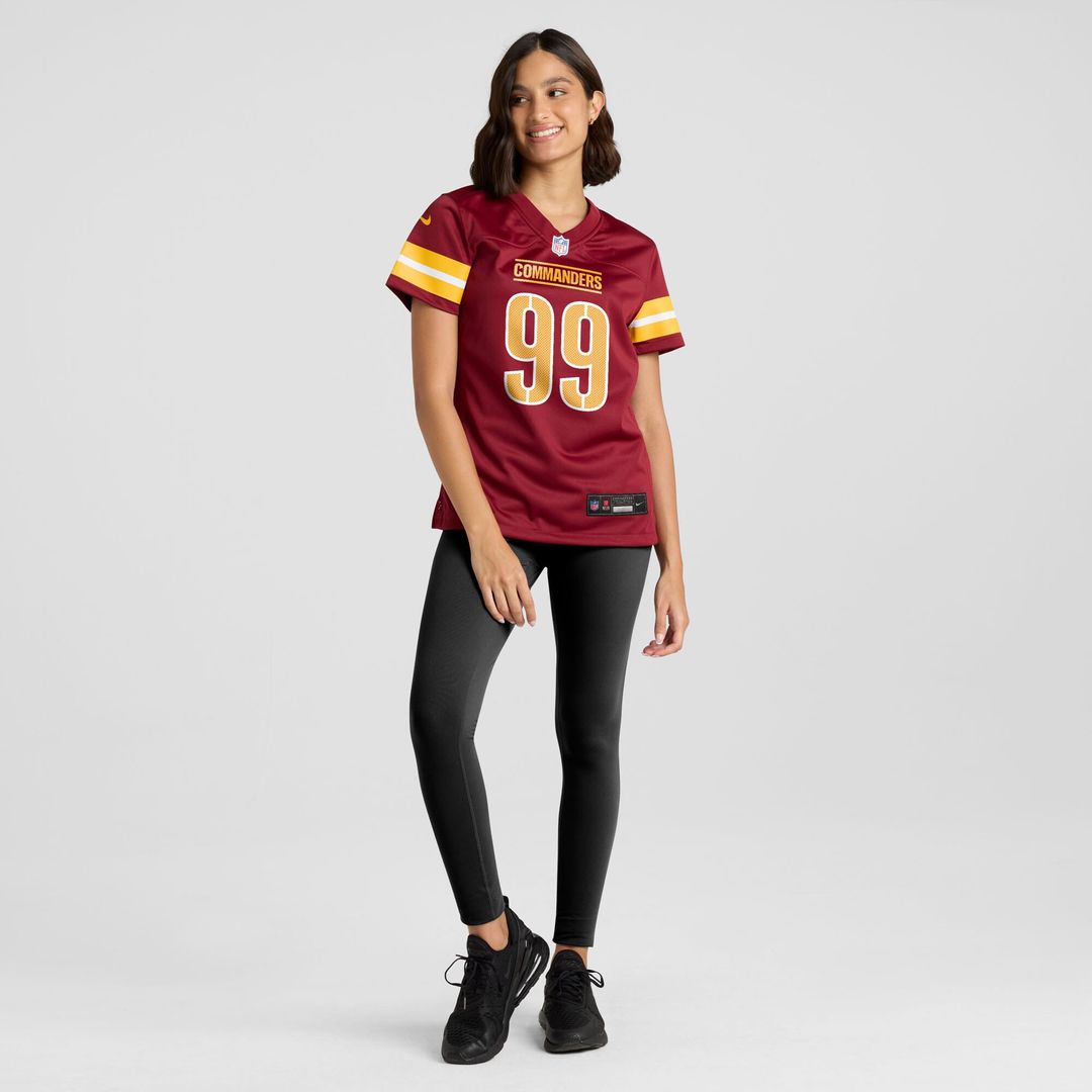 Javon Kinlaw Washington Commanders Nike Women's Team Game Official Jersey -  Burgundy