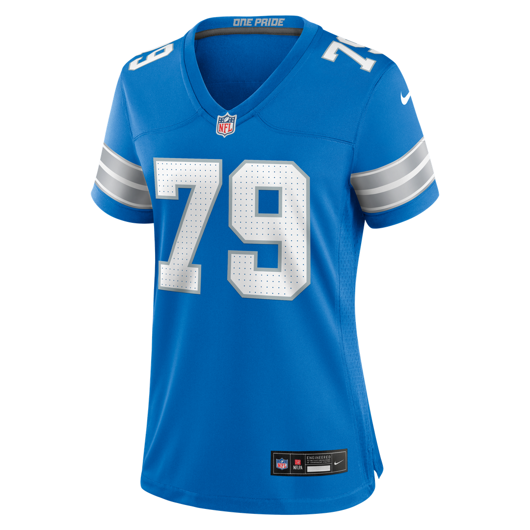 Larry Borom Detroit Lions Nike Women's Team Game Official Jersey -  Blue