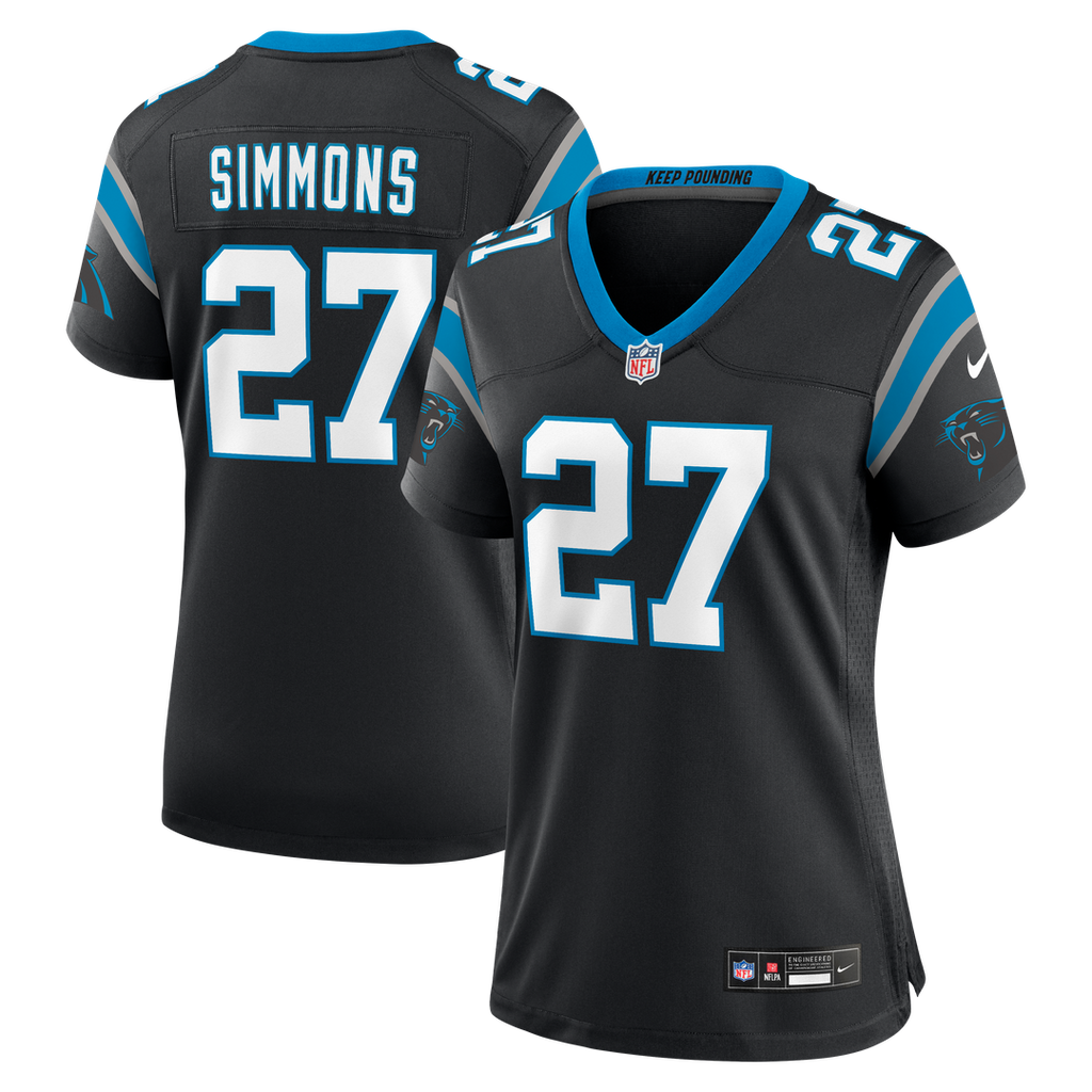 Isaiah Simmons Carolina Panthers Nike Women's Team Game Jersey - Black