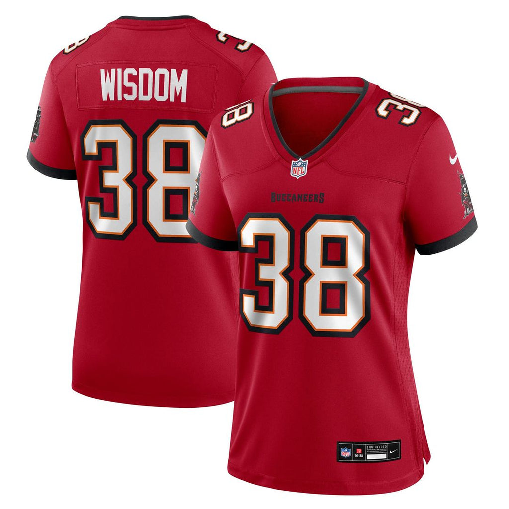 Rashad Wisdom Tampa Bay Buccaneers Nike Women's Team Game Jersey - Red