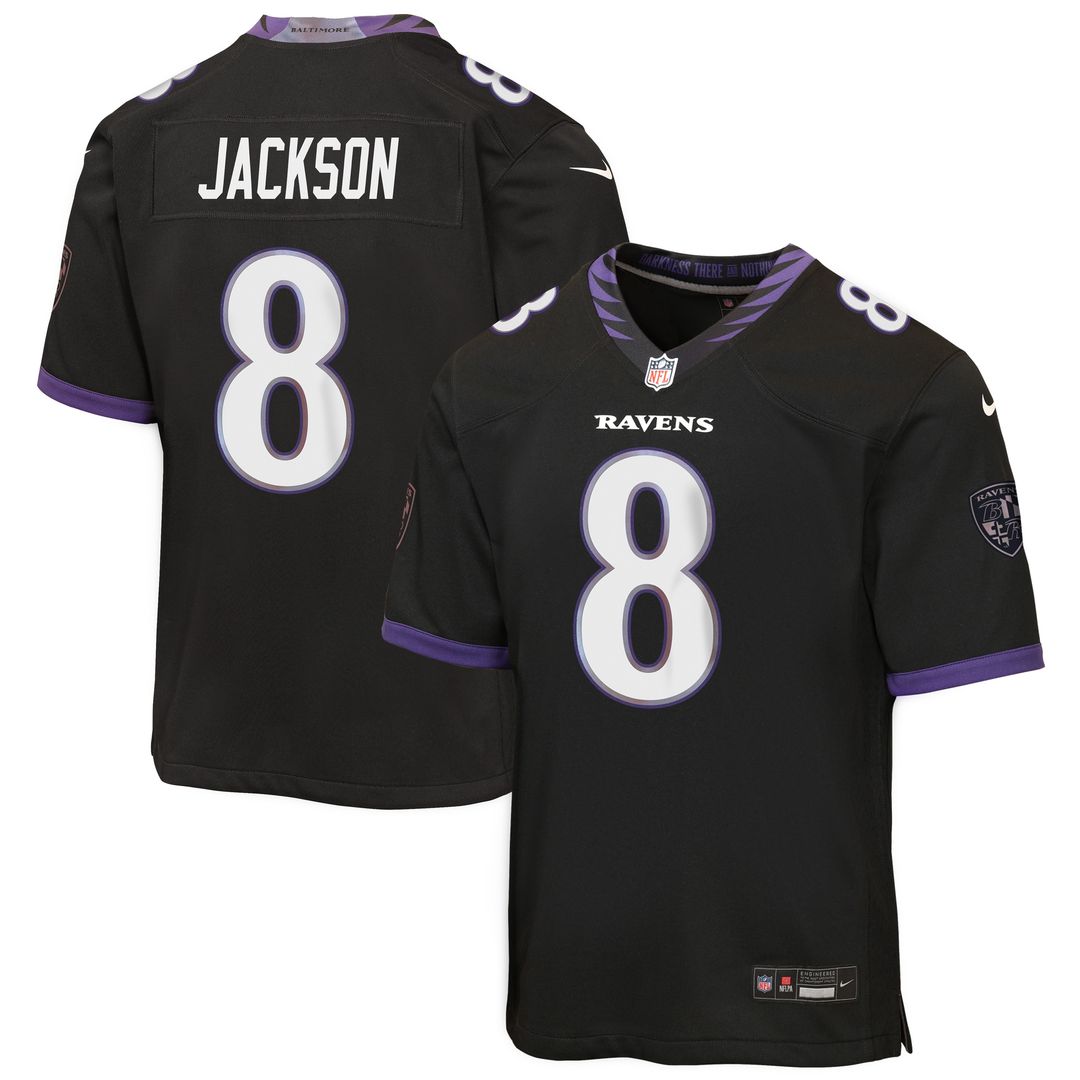 Lamar Jackson Baltimore Ravens Nike Youth Game Jersey - White