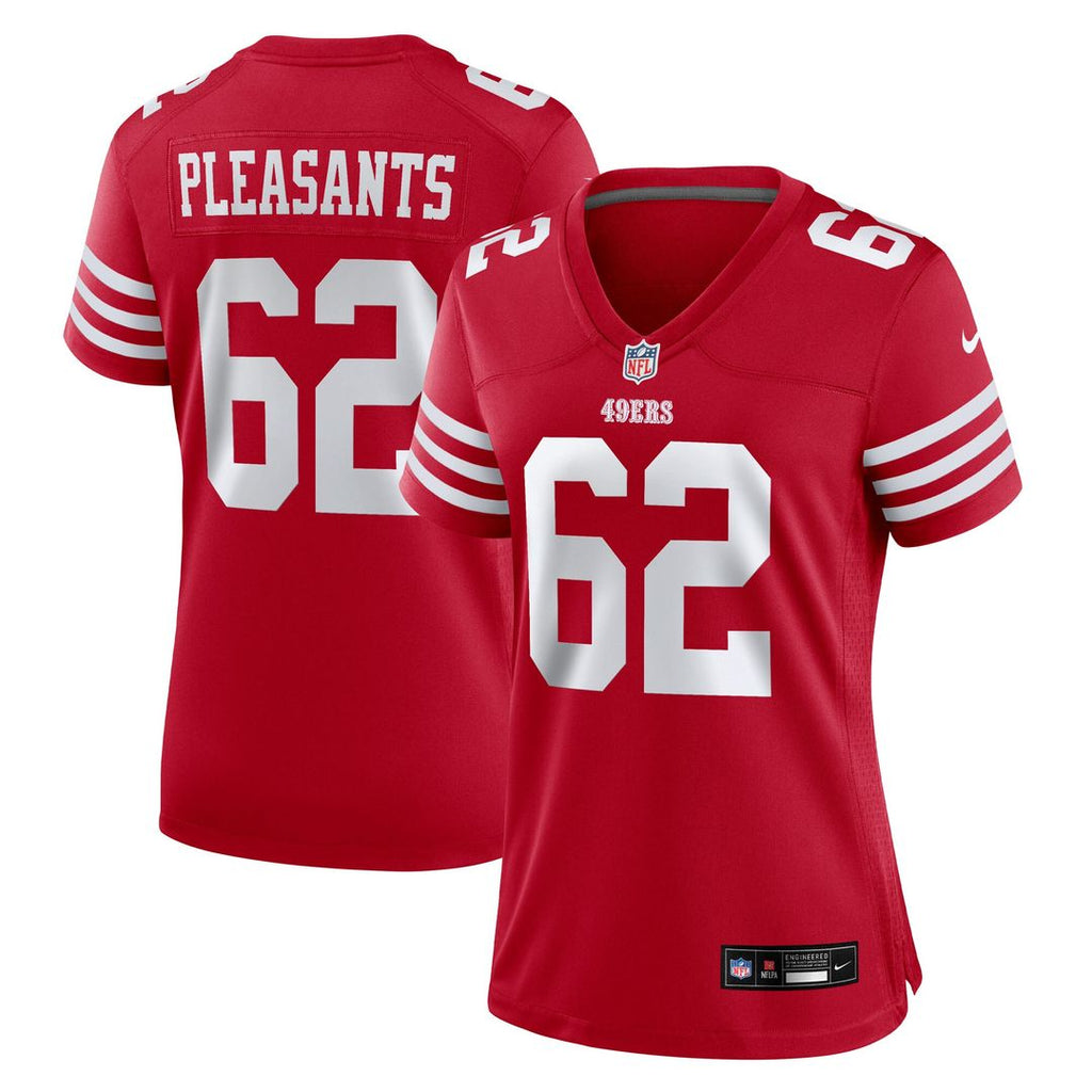 Austen Pleasants San Francisco 49ers Nike Women's Team Game Jersey - Scarlet