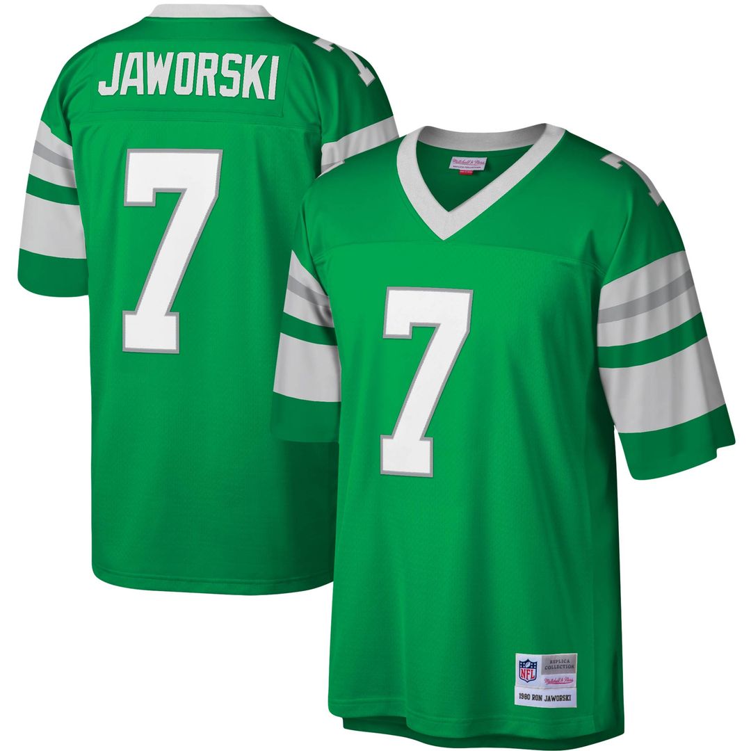 Ron Jaworski Philadelphia Eagles Mitchell & Ness Legacy Replica Official Jersey - Kelly Green