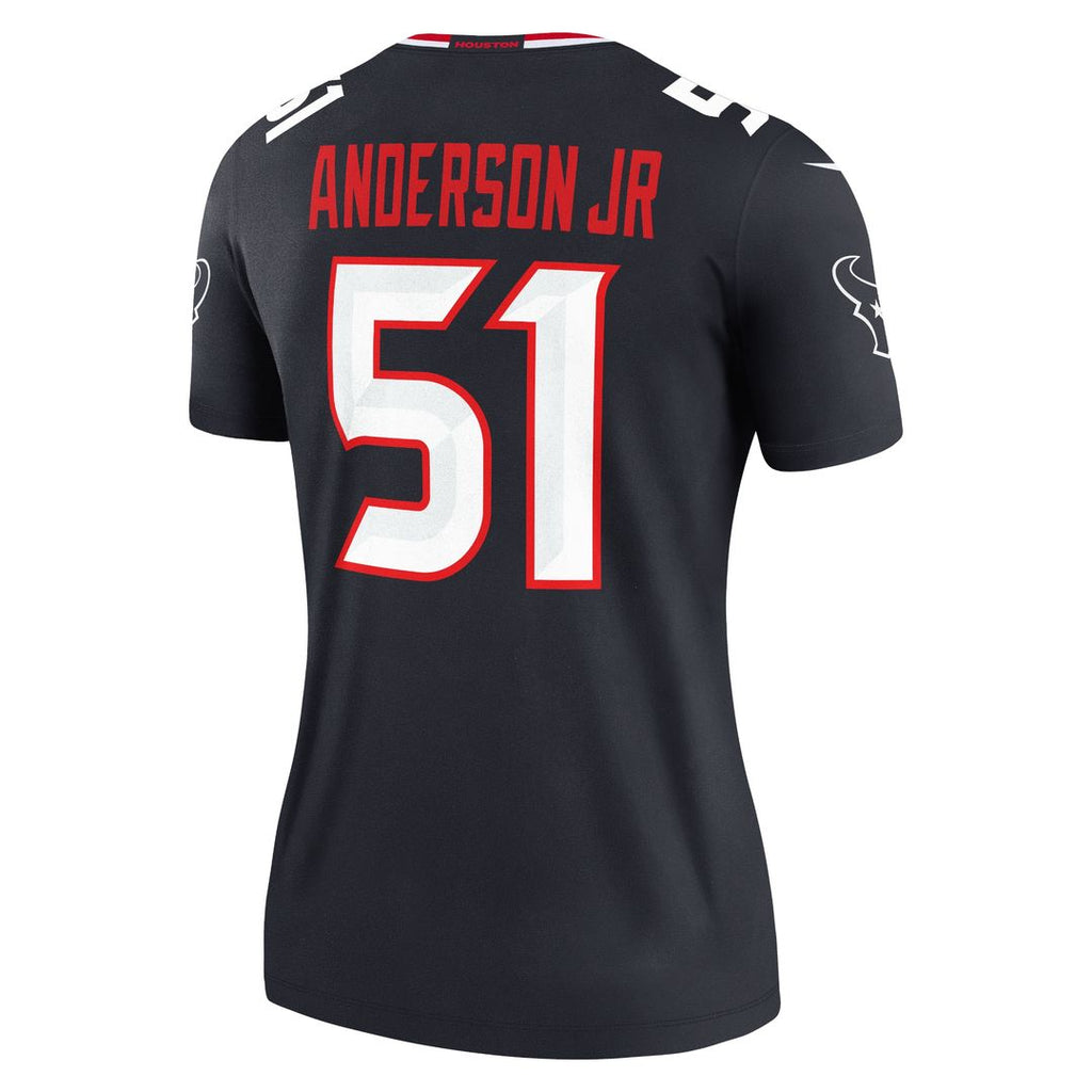 Will Anderson Jr. Houston Texans Nike Women's Legend Player Performance Top - Navy