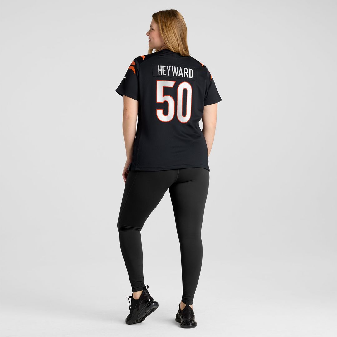 Shaka Heyward Cincinnati Bengals Nike Women's Team Game Jersey - Black