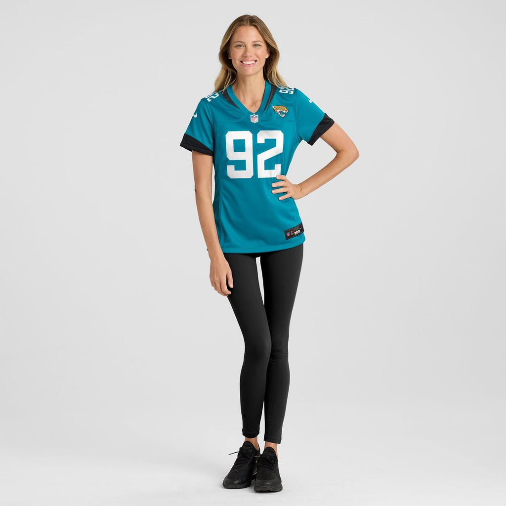 Danny Striggow Jacksonville Jaguars Nike Women's Team Game Jersey - Teal