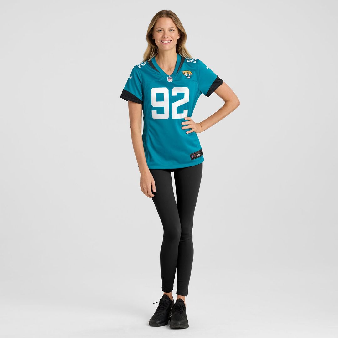 Danny Striggow Jacksonville Jaguars Nike Women's Team Game Jersey - Teal