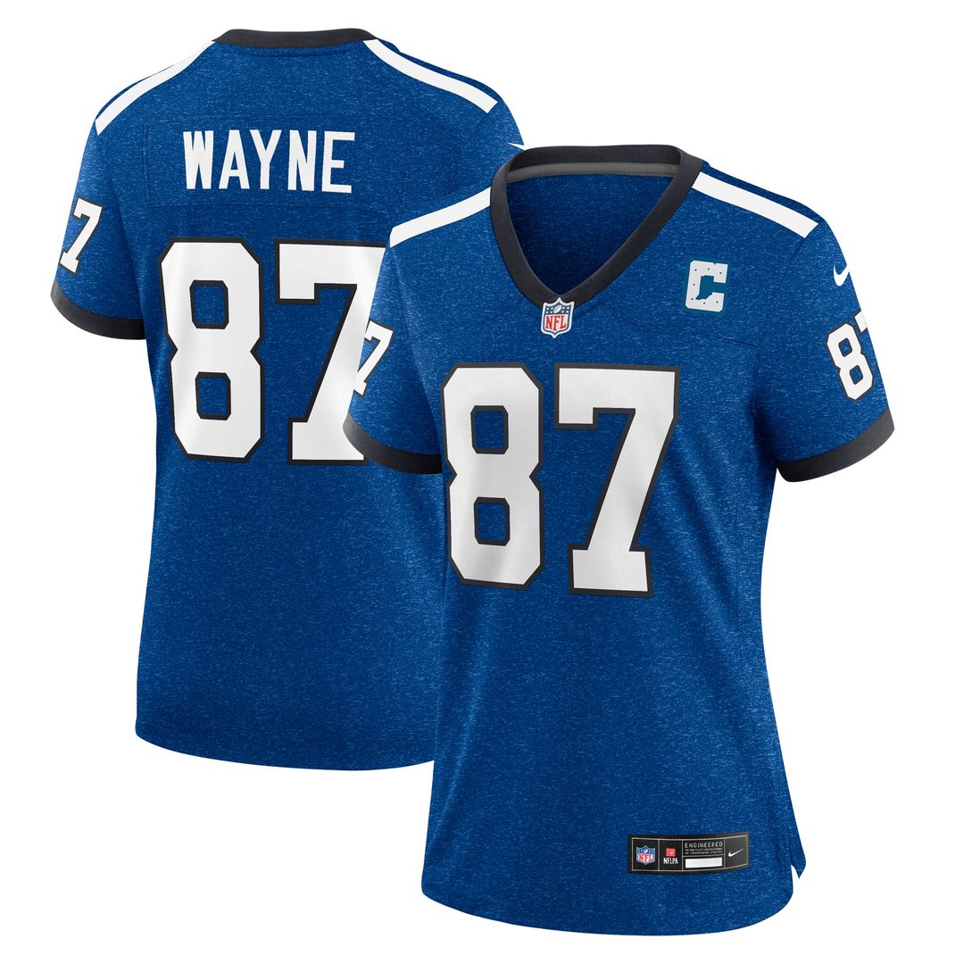 Reggie Wayne Indianapolis Colts Women's Nike Retired Player Game Official Jersey - Royal