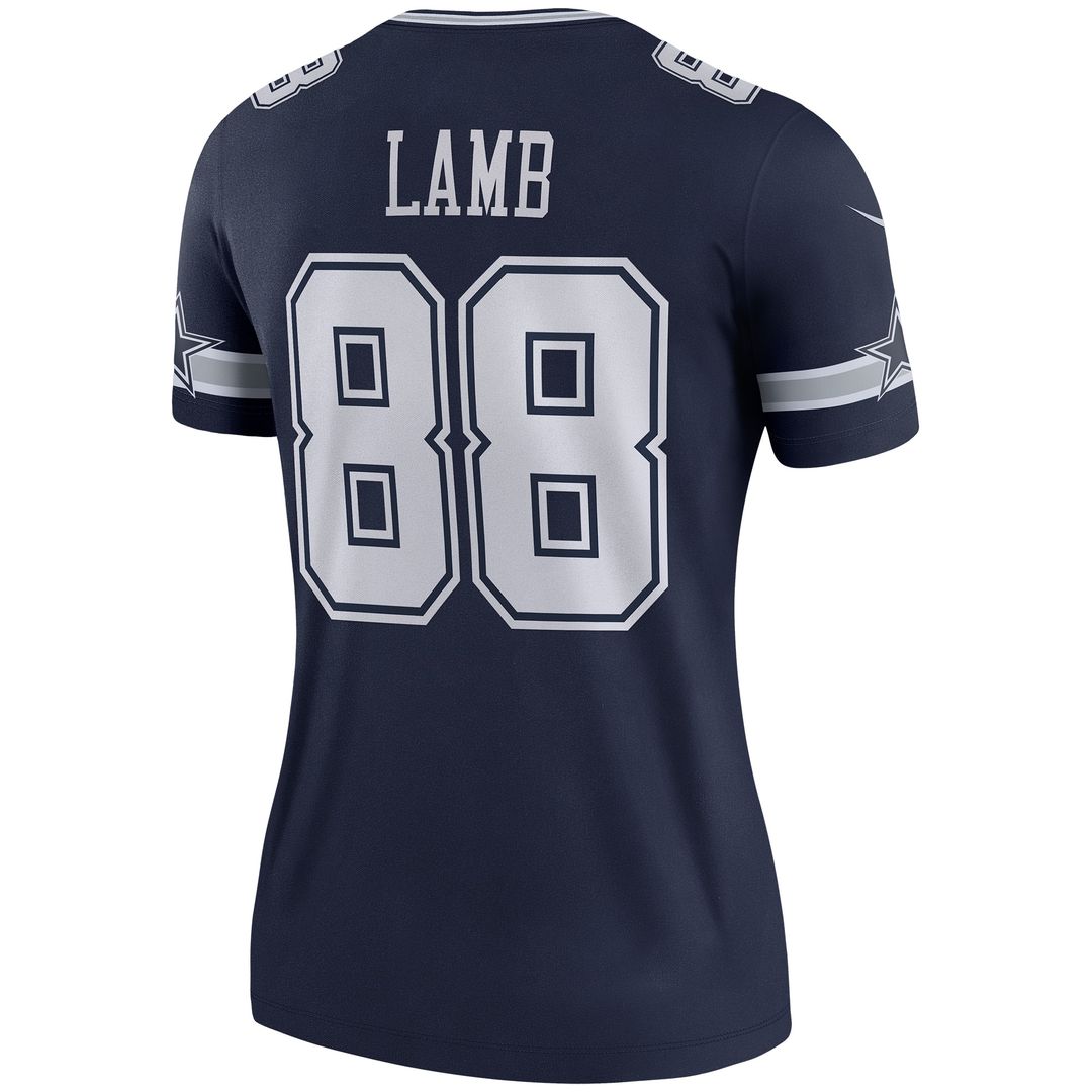 CeeDee Lamb Dallas Cowboys Nike Women's Legend Player Performance Top - Navy