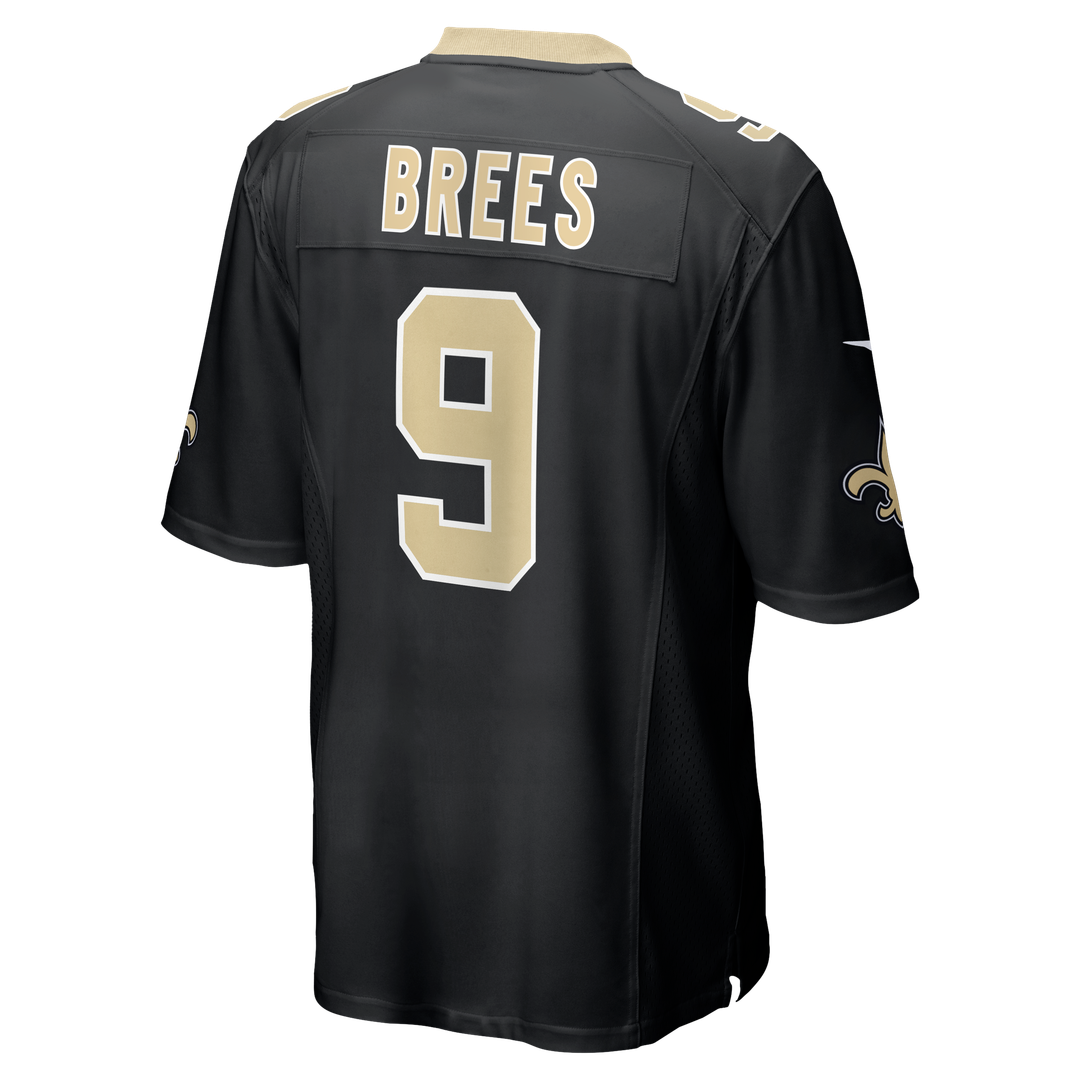 Drew Brees New Orleans Saints Nike Team Game Official Jersey -  Black