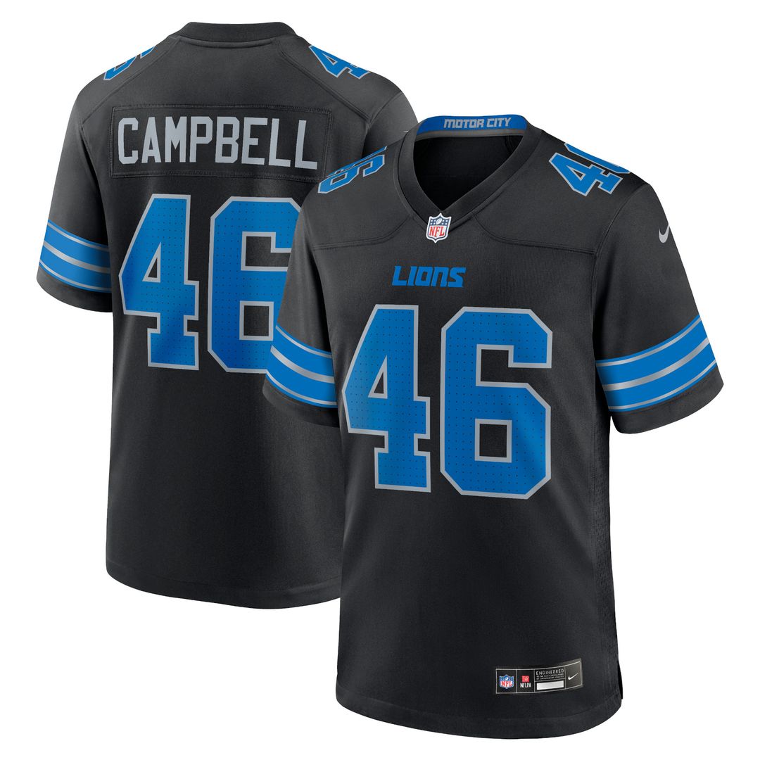 Jack Campbell Detroit Lions Nike Game Official Jersey - Blue